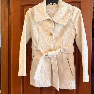 Jessica Simpson Women's Cream Jacket with Belt Sz Small